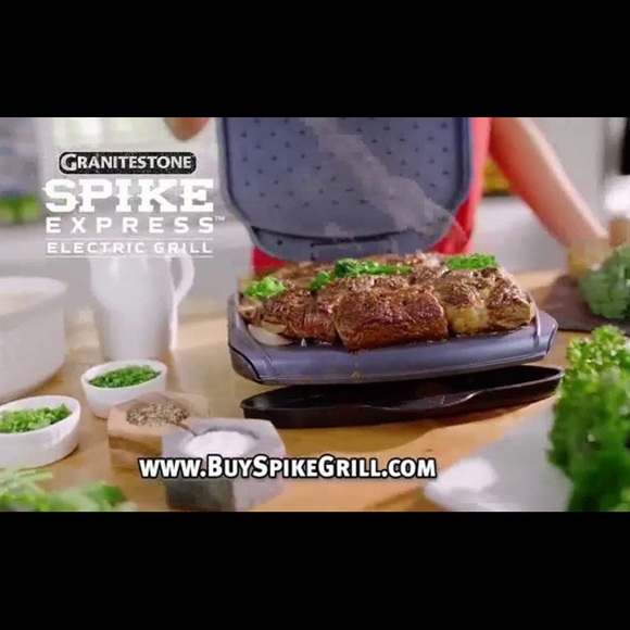 GraniteStone Diamond Spike Express Electric Grill - Picture 10 of 11